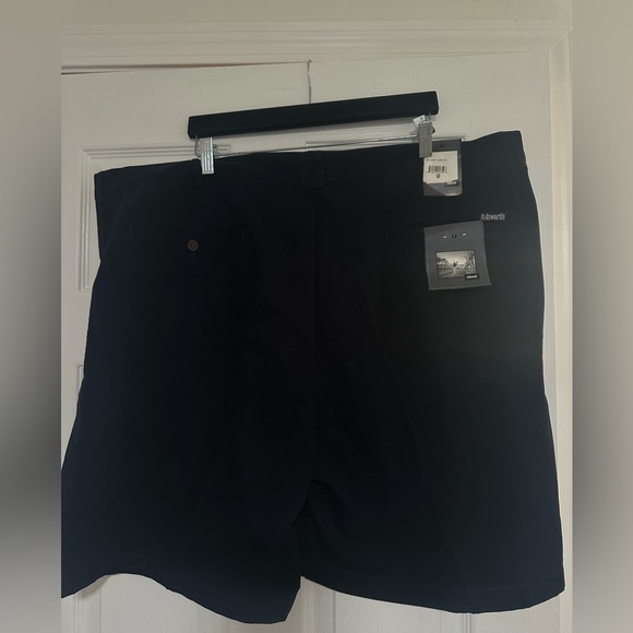 Bundle Of 2 Men Size 50 Casuals Tan Shorts Navy Blue Ashworth Shorts Both New - Picture 6 of 7